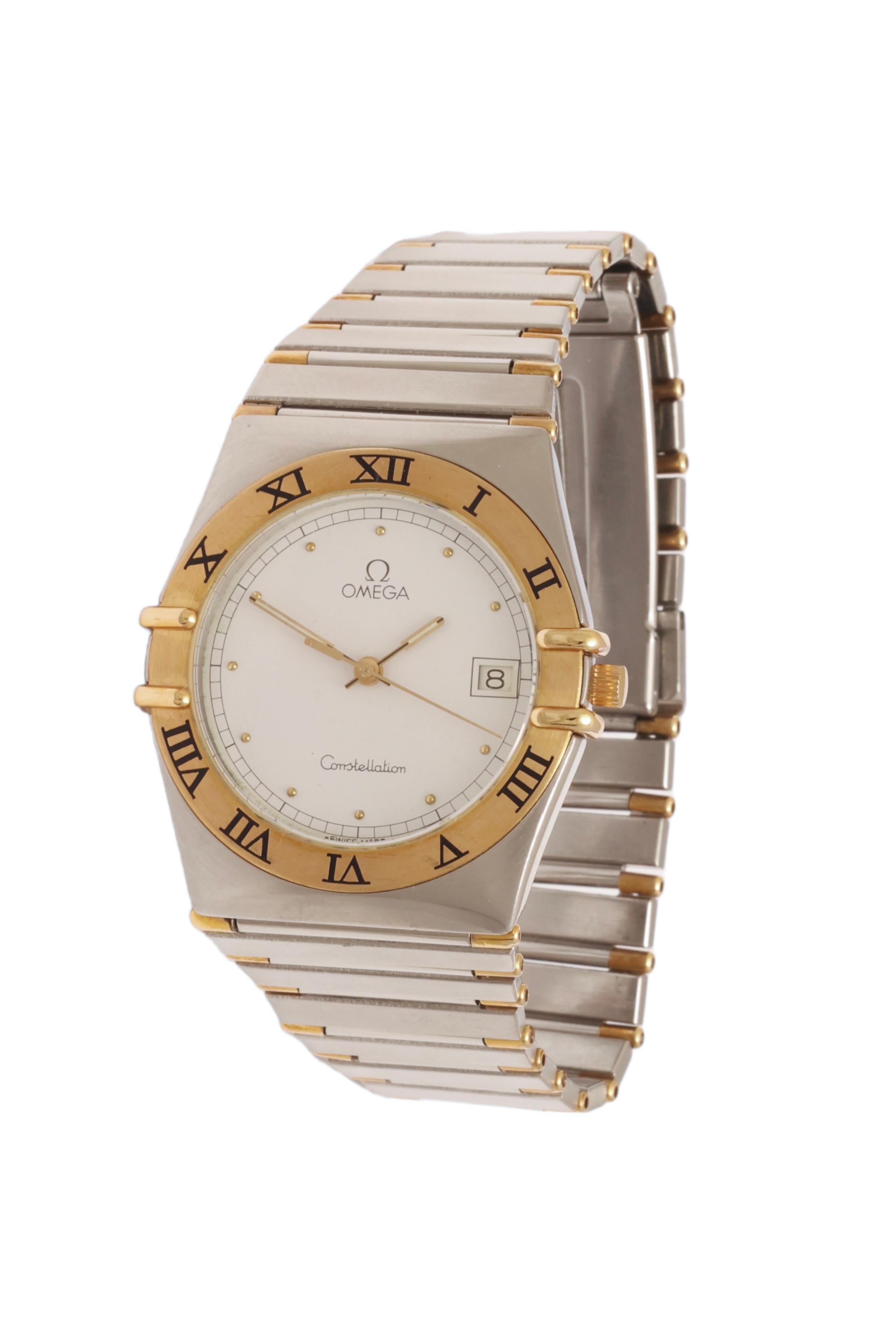 Omega-Konstellation aus Gold und Stahl  Quarz-Armbanduhr 1