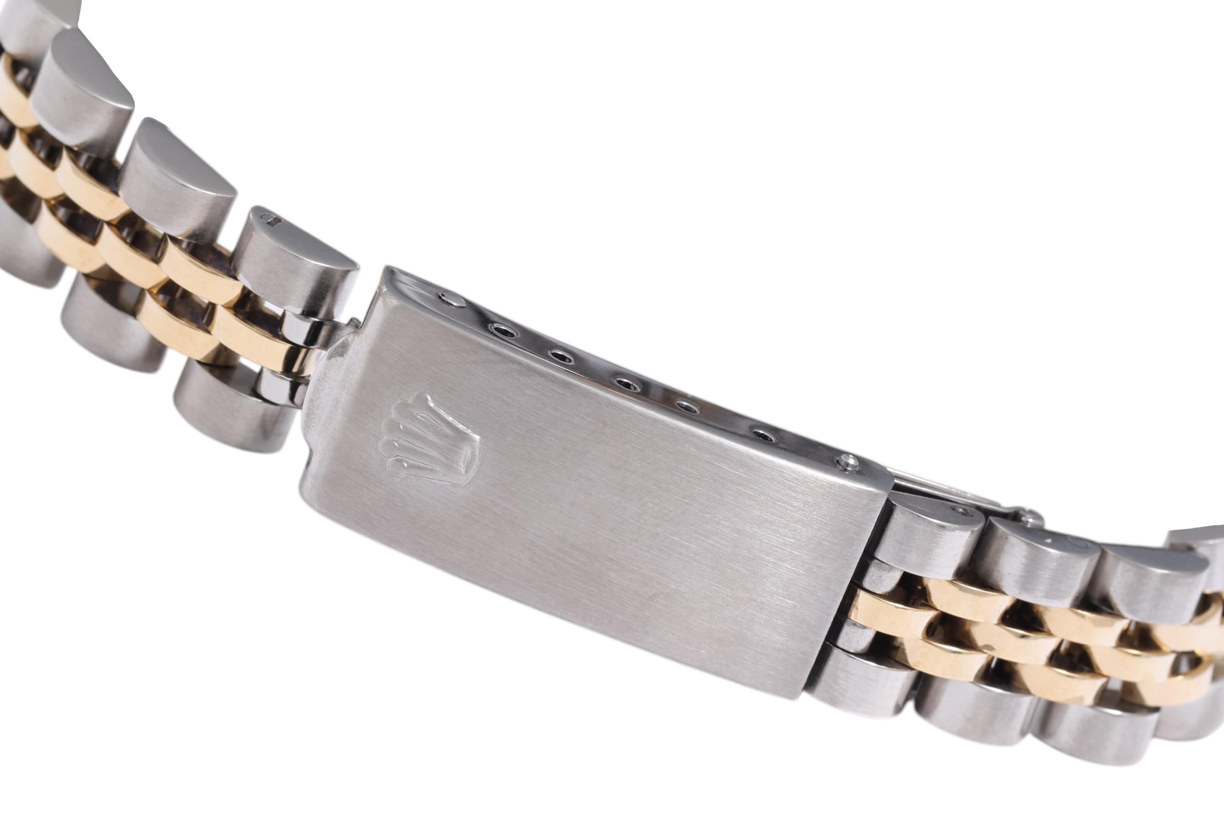 Gold & Steel Rolex Lady Oyster Date , Ref 6917, Automatic Wrist Watch For Sale 3