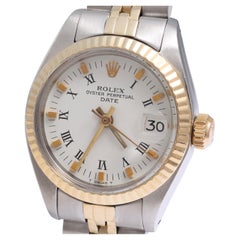 Gold & Steel Rolex Lady Oyster Date , Ref 6917, Automatic Wrist Watch