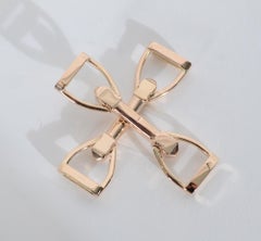 Gold Stirrup Cufflinks