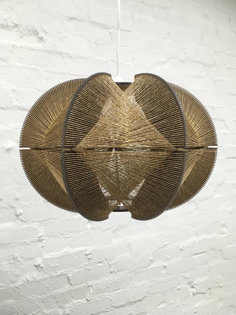 Gold String Pendant Light by Paul Secon for Sompex, 1960s 4