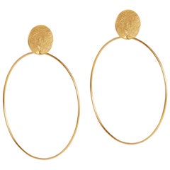Gold Stud and Hoop Earrings by Allison Bryan