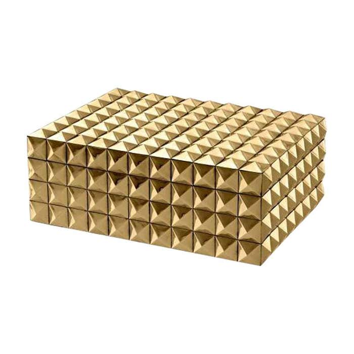 Gold Studded Decorative Box at 1stDibs | gold decorative box, gold ...