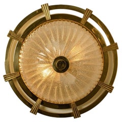 Lampadaire ou applique murale rond Limburg à soleil d'or, années 1970