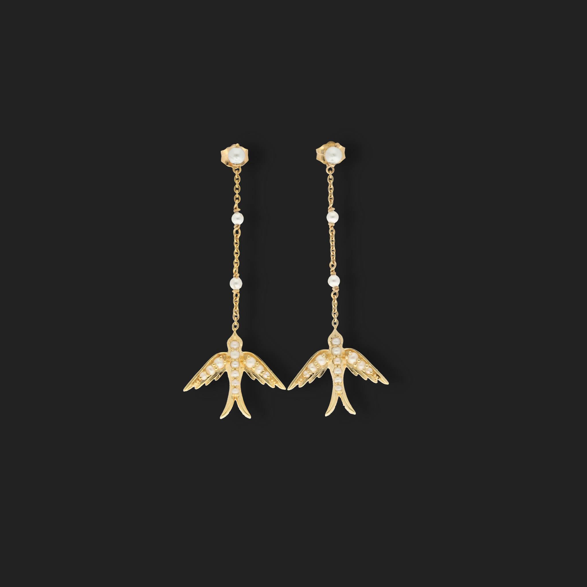 bird earrings dangle