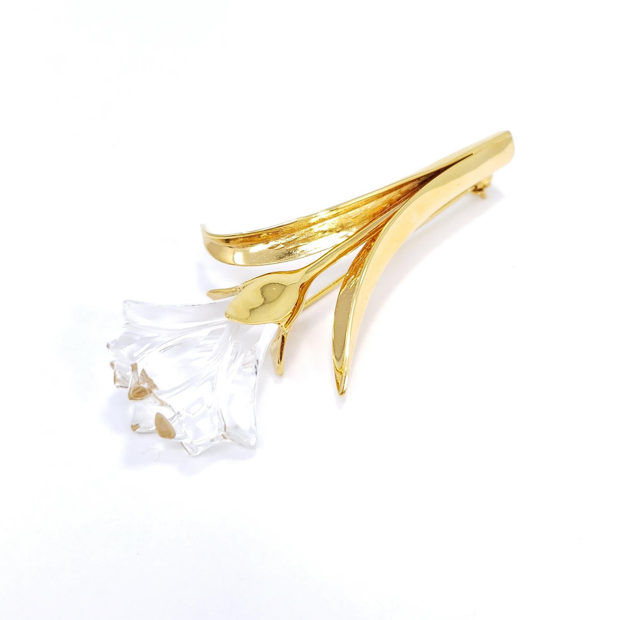 Gold Swarovski Swan Crystal Memories Lily Flower Pin Brooch at 1stDibs | swarovski  crystal memories brooch, swarovski crystal memories, swarovski crystal  memories rose brooch