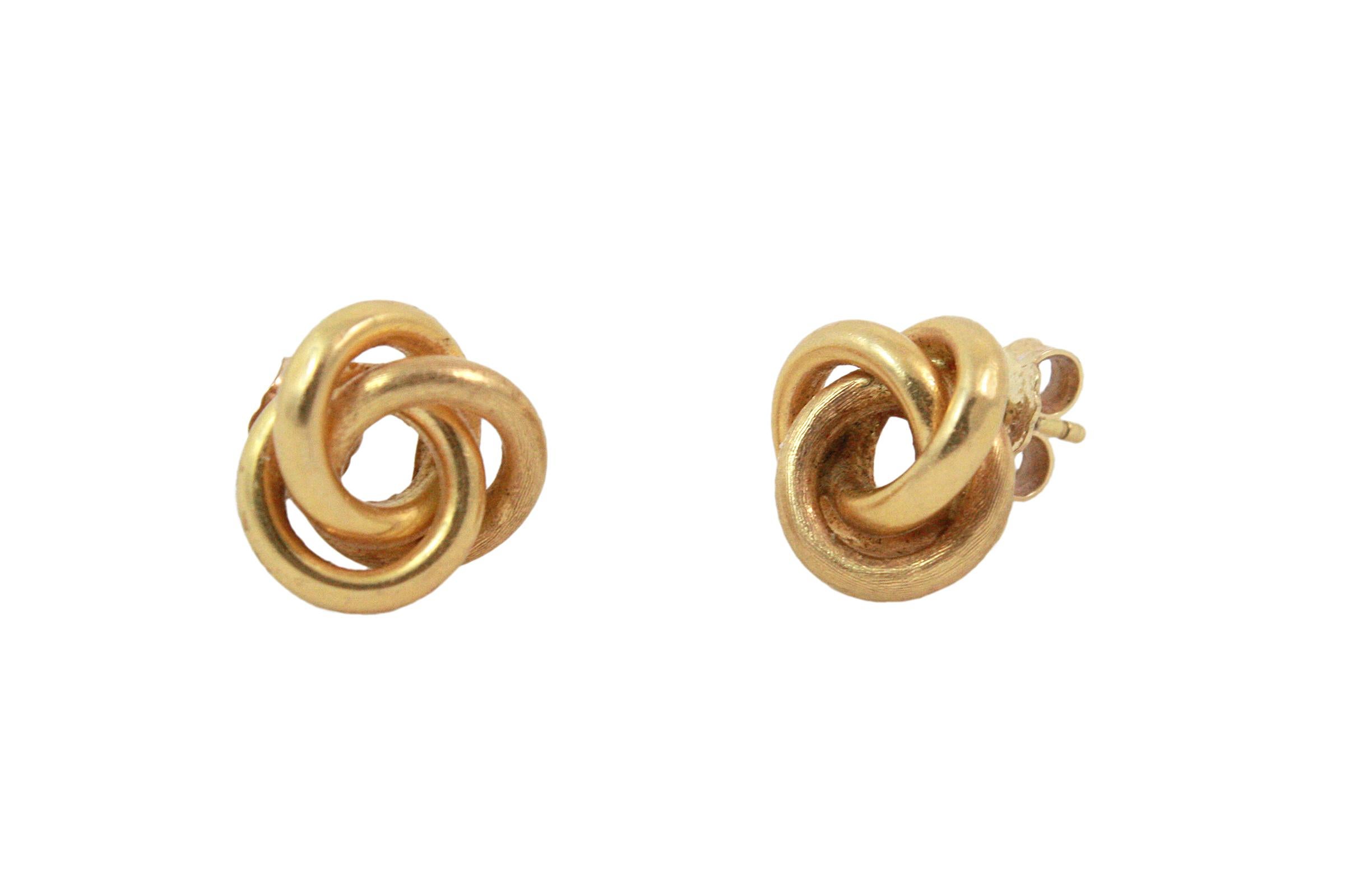 italian 18k gold earrings