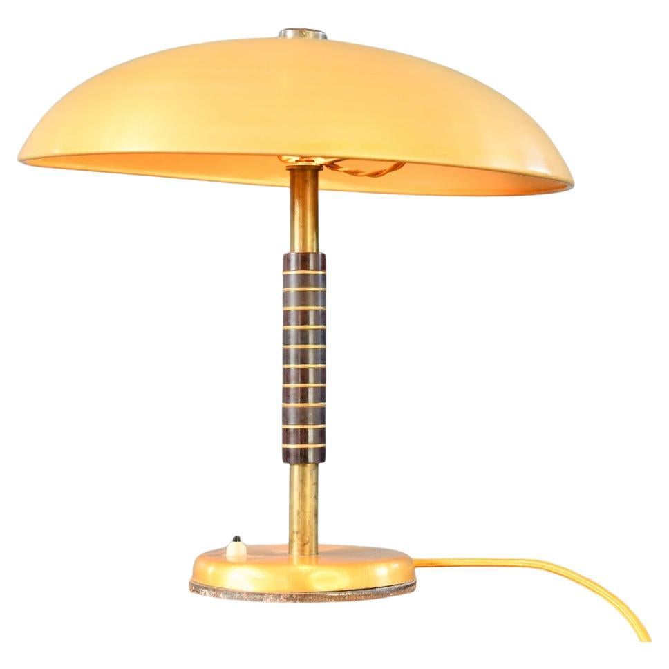 Lampada da tavolo dorata di SBF, circa anni '40 in vendita