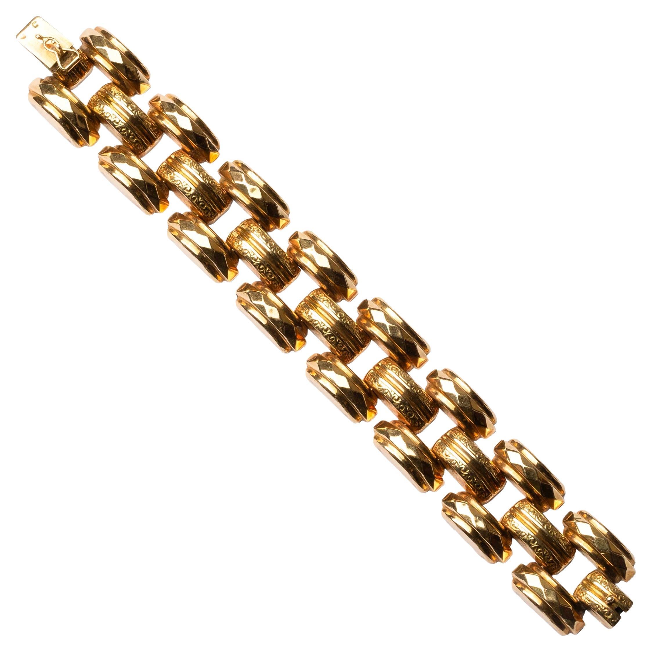 Tank-Armband aus Gold, 1940er Jahre
