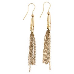 Gold Tassel Earrings