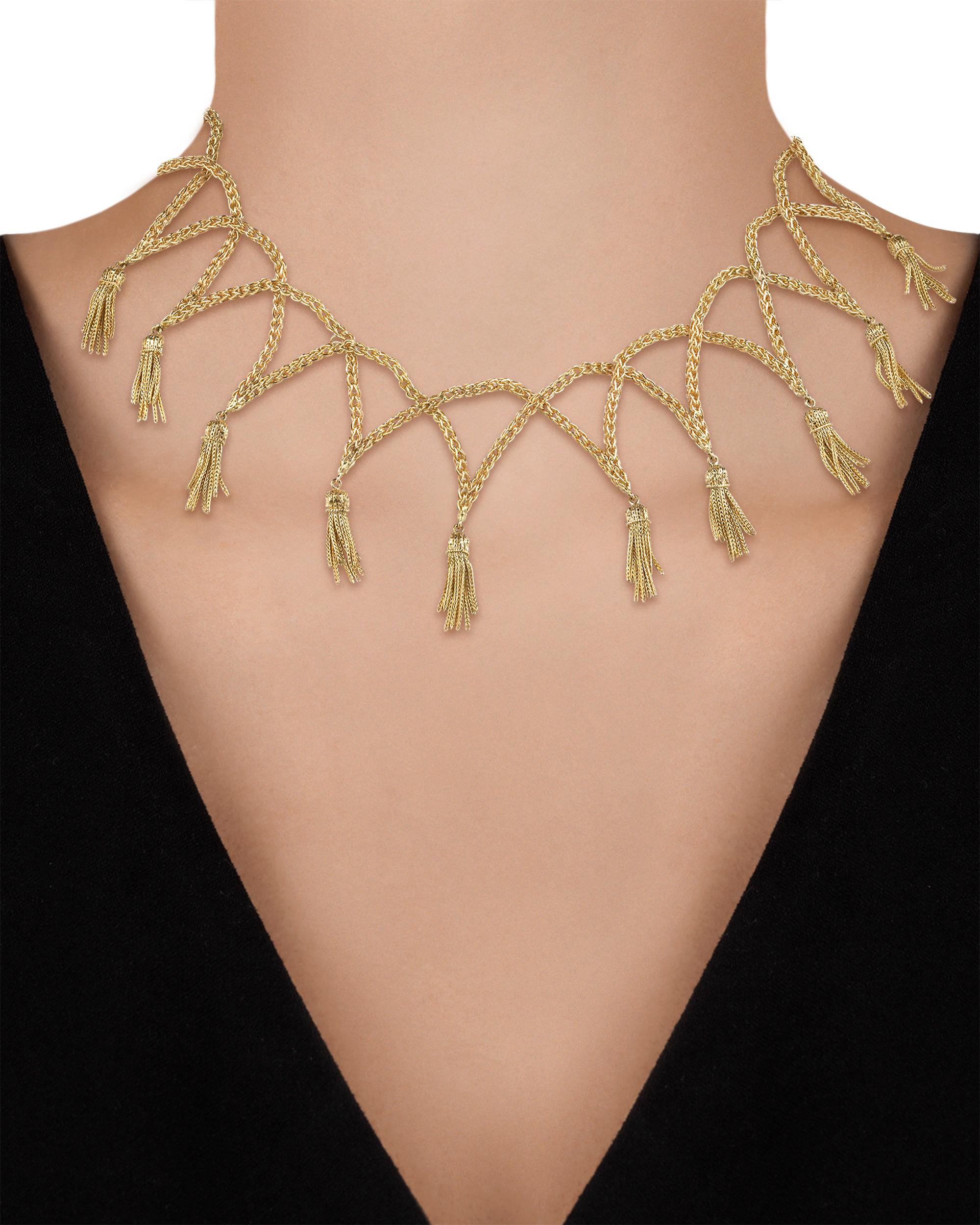 Halskette aus Gold mit Quaste von Tiffany & Co. (Moderne)