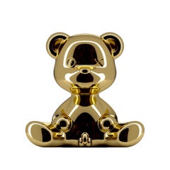 Gold Teddy Bear Lamp with LED, Made in Italy