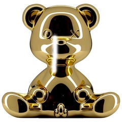 Gold Teddy Bear Lamp with LED, Made in Italy