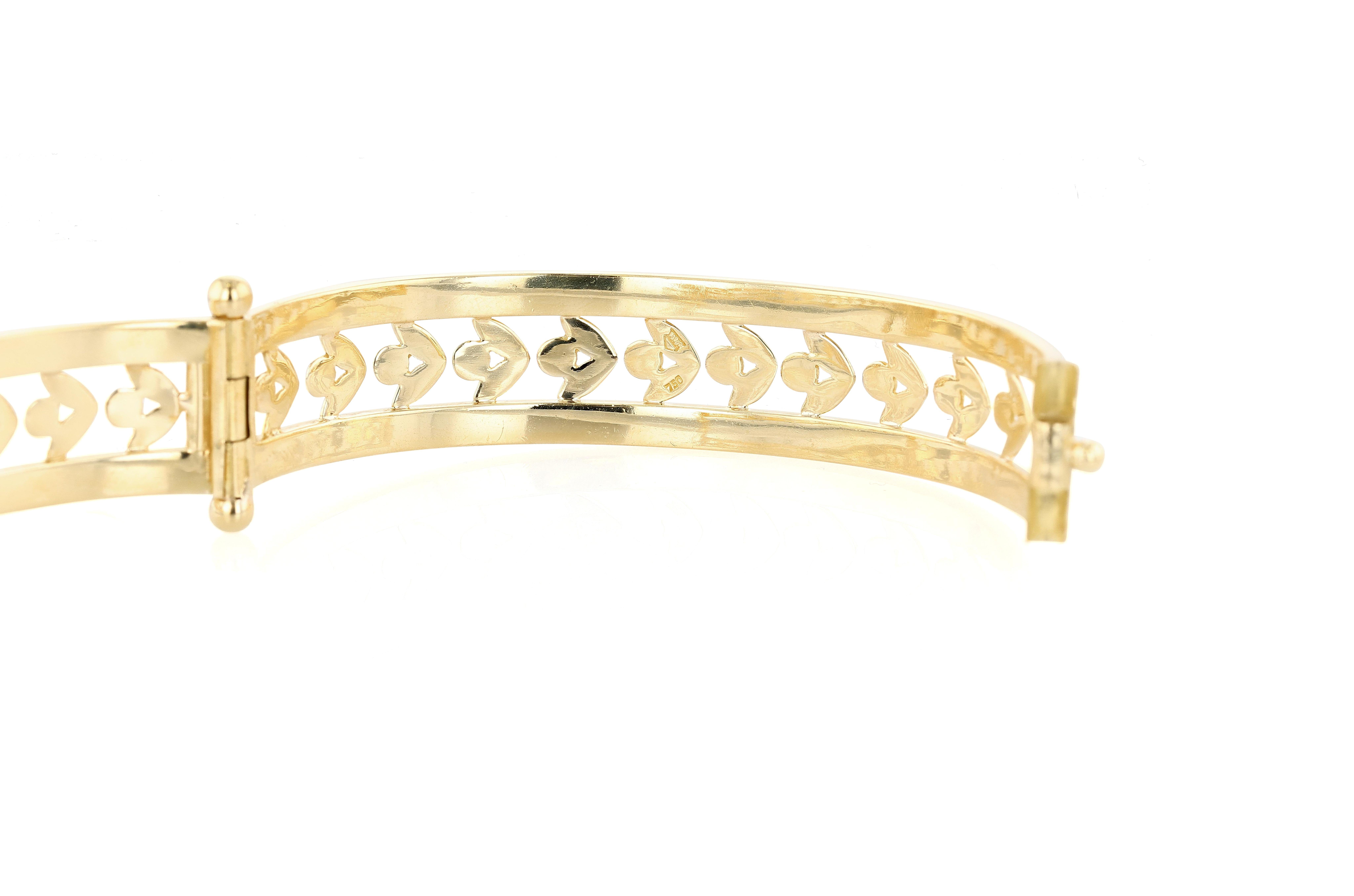 Pulsera de oro Temple St. Clair de vid calada en Bueno estado para la venta en Princeton, NJ