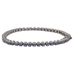 Gold Tennis bracelet whit sapphires