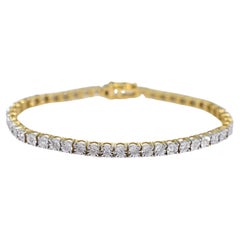 Bracelet tennis en or avec diamants de 1.20 carats