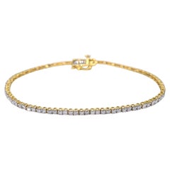 Gold tennis bracelet with diamonds 2.50 carat