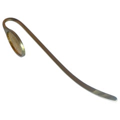 Gold Tennis Racquet Bookmark