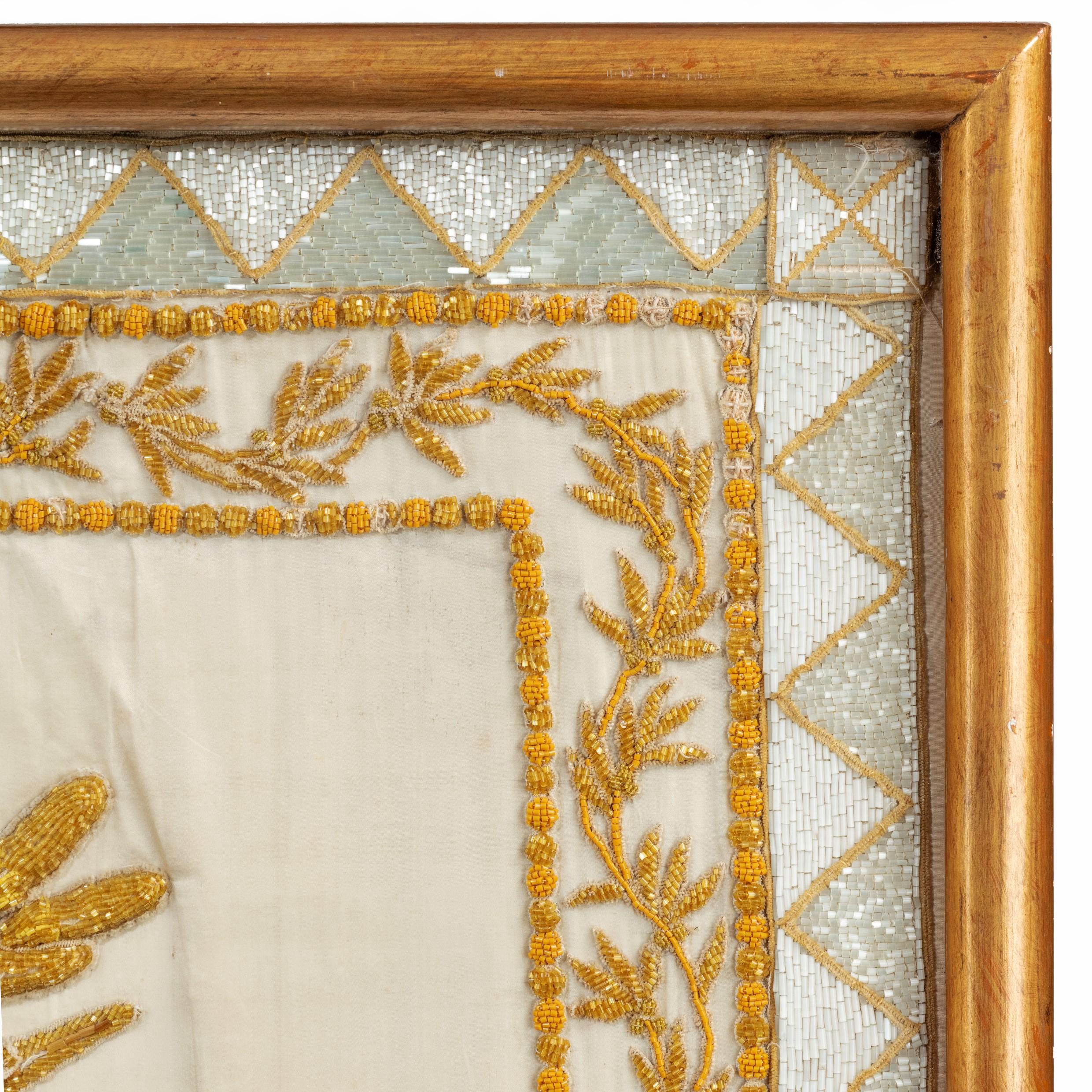 Mid-18th Century Gold Thread Embroidery of Royal French Interest