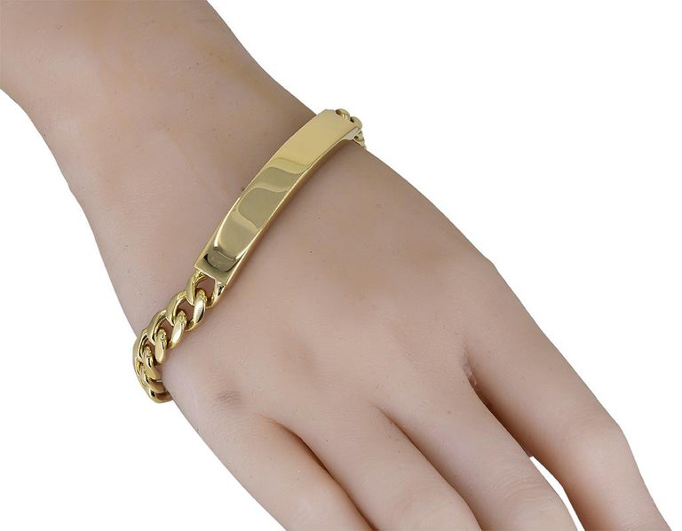 Gold Tiffany and Co. ID Bracelet For Sale at 1stDibs tiffany gold id