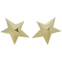 Retro Gold Tiffany & Co. Star Ear Clips