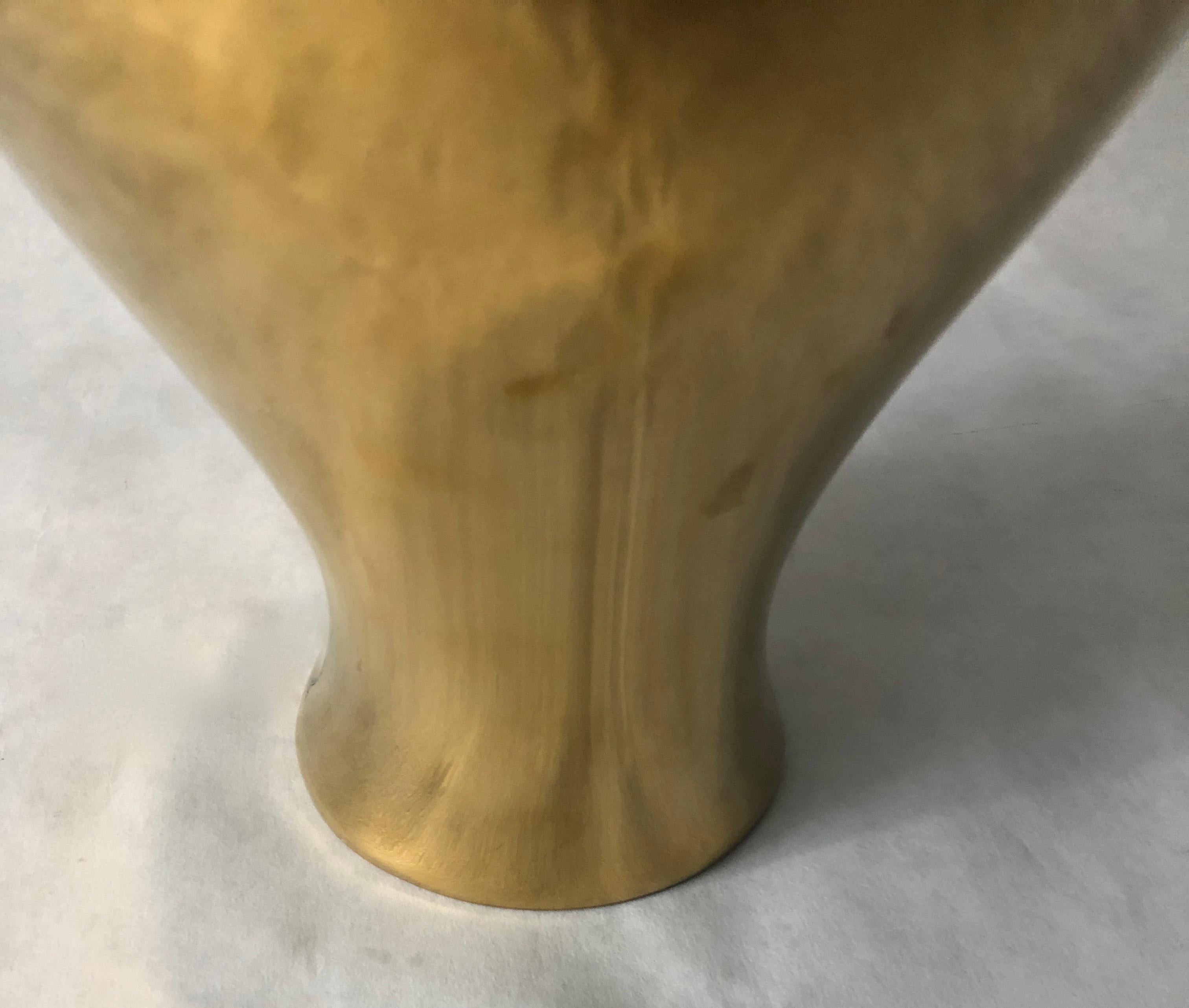 Gold Titanium Over White Porcelain 