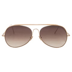 Verspiegelte Aviator-Sonnenbrille in Gold-Ton, Acne Studios, verspiegelt