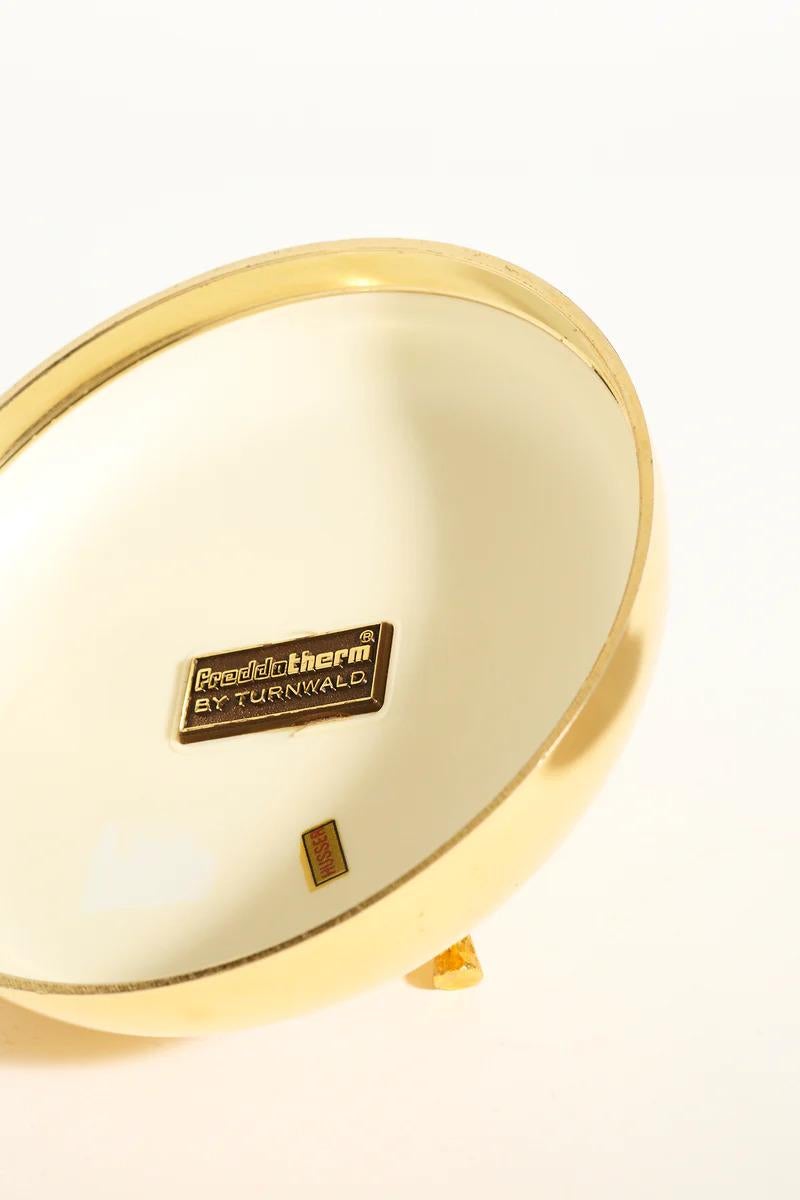 Mid-Century Modern Gold Tone Apple Ice Bucket