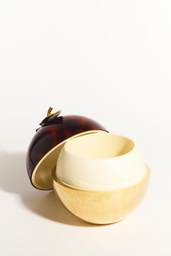Gold Tone / Faux Tortoiseshell Ice Bucket