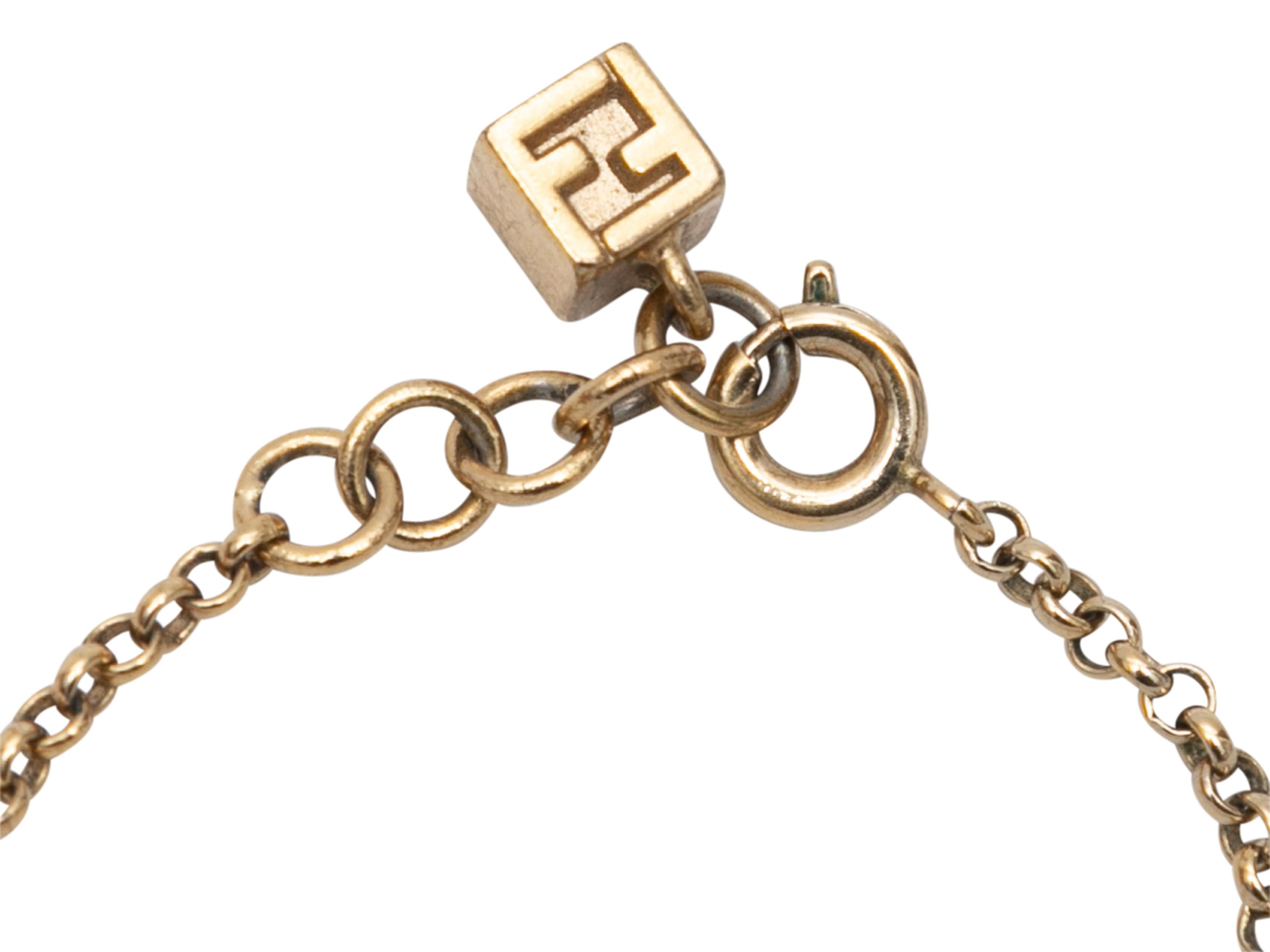 Women's Gold-Tone Fendi Logo Chain Bracelet