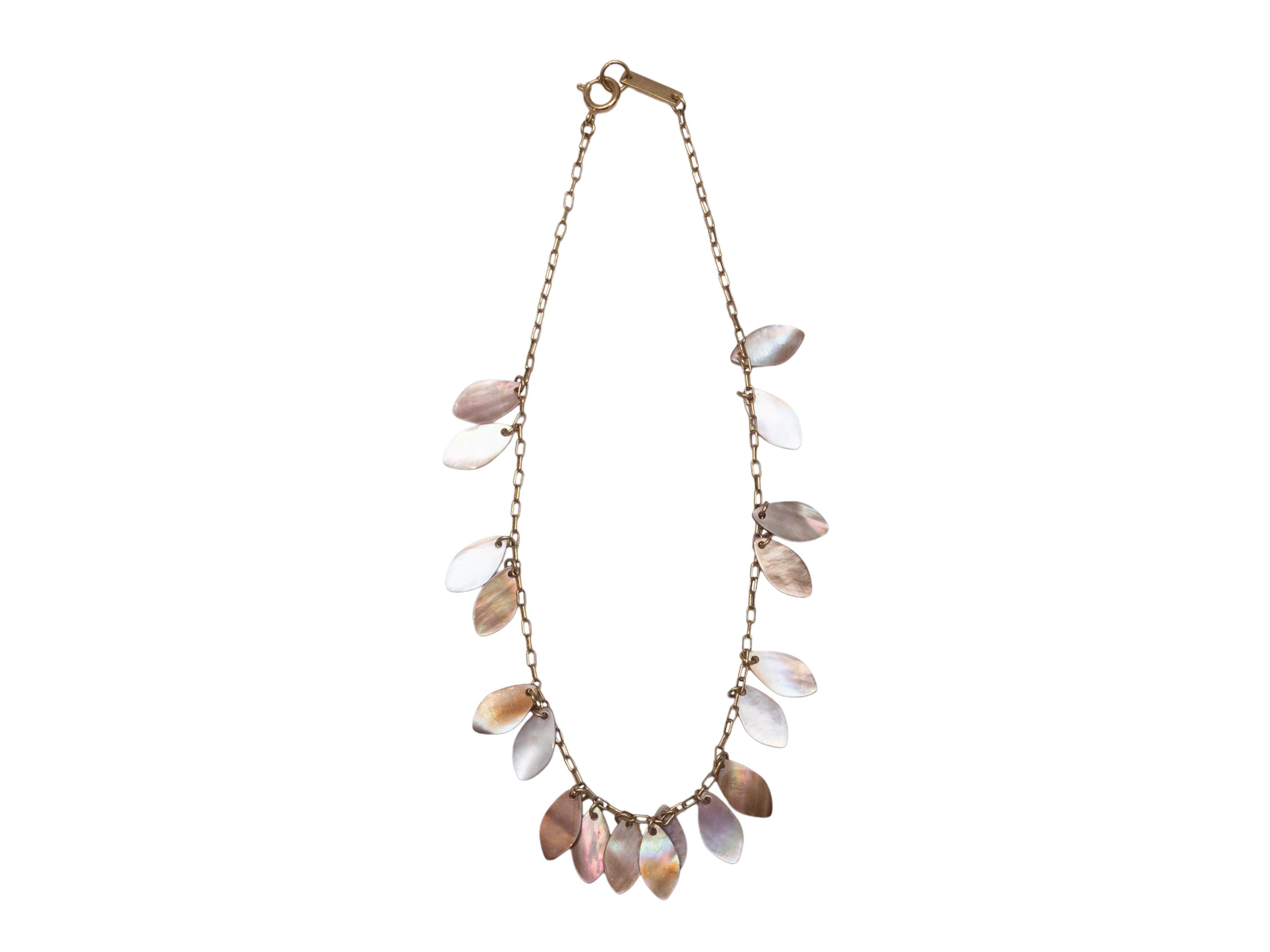 Collar de cadena de nácar dorado Isabel Marant en Bueno estado para la venta en New York, NY