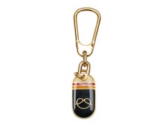 Llavero Pretzel Christian Dior Dorado y Multicolor