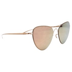 Goldfarbene Mykita x Bernard Wilhelm Aviator-Sonnenbrille