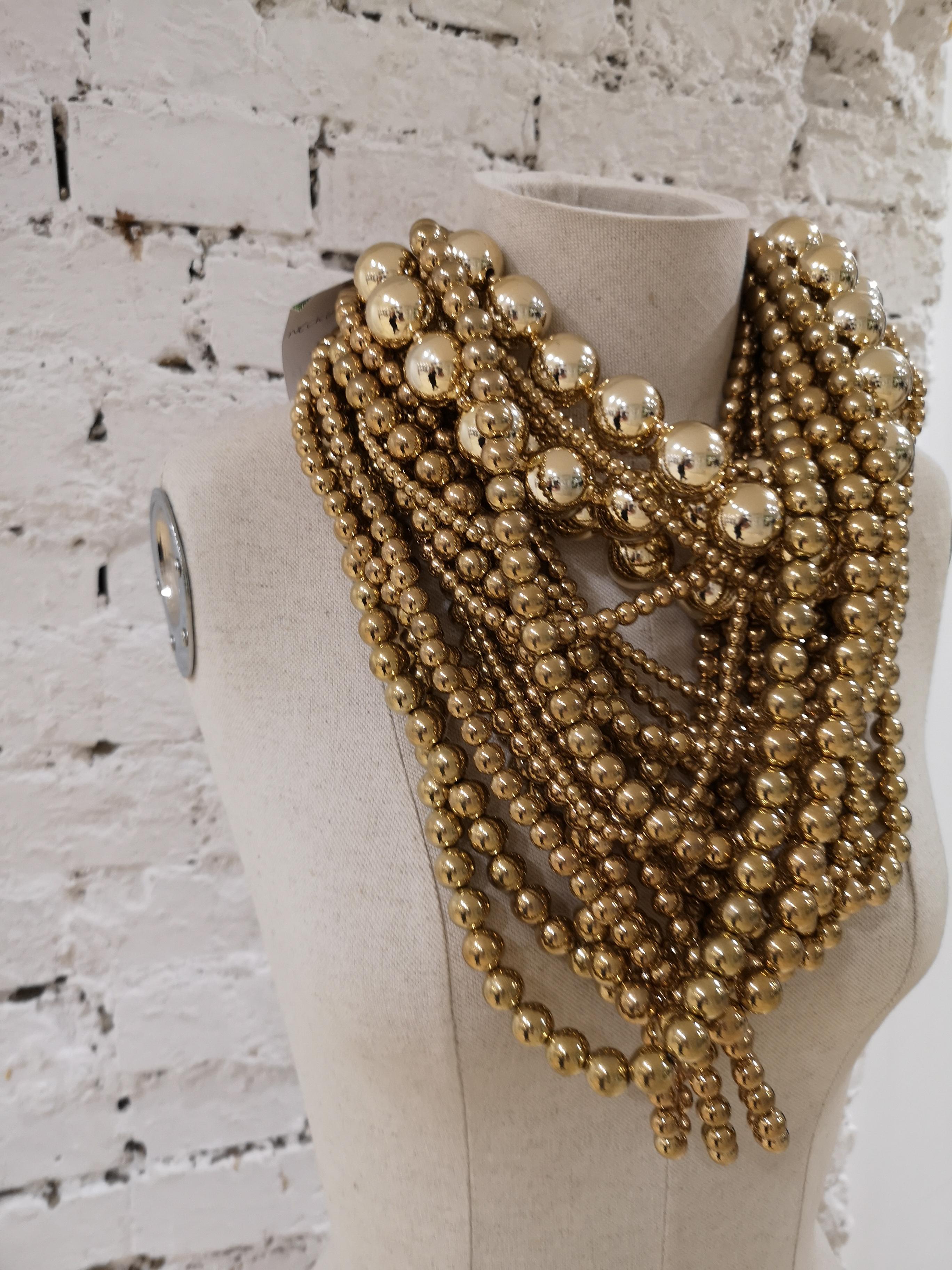 Women's Gold tone pearls Necklace