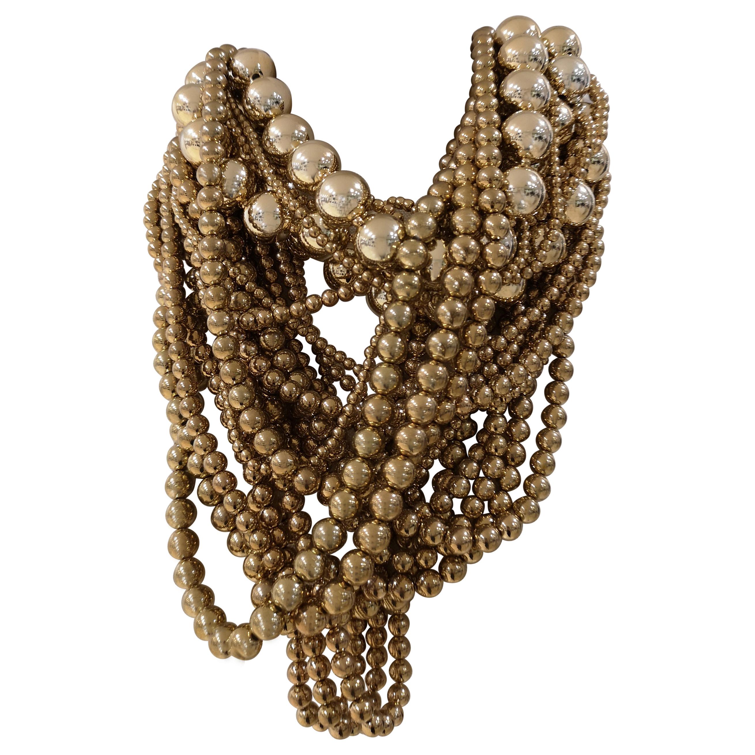 Gold tone pearls Necklace