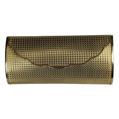 Minaudière texturée ton or