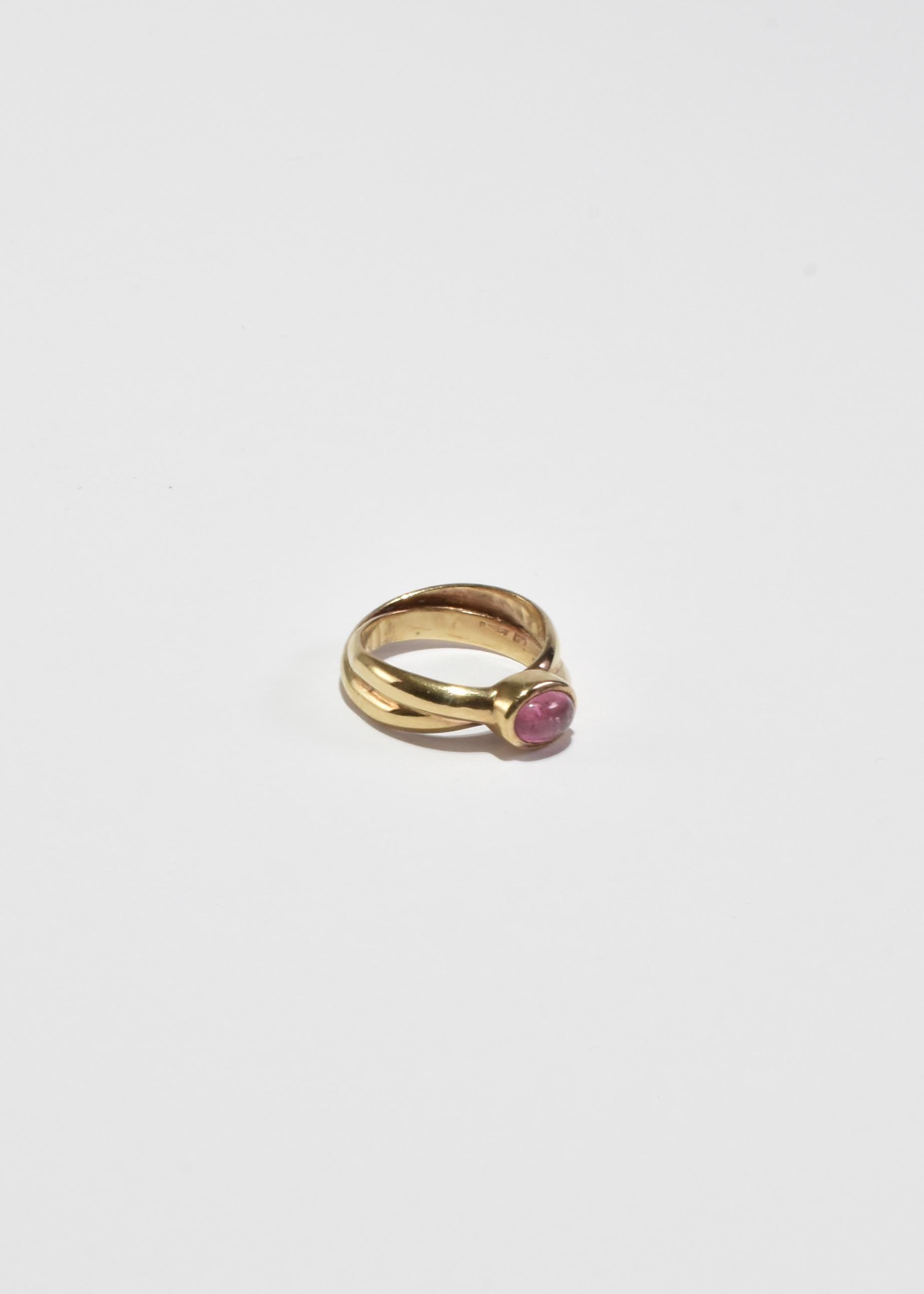 Gold Tourmaline Ring In Good Condition For Sale In Richmond, VA