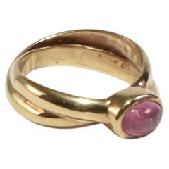 Anillo de turmalina de oro