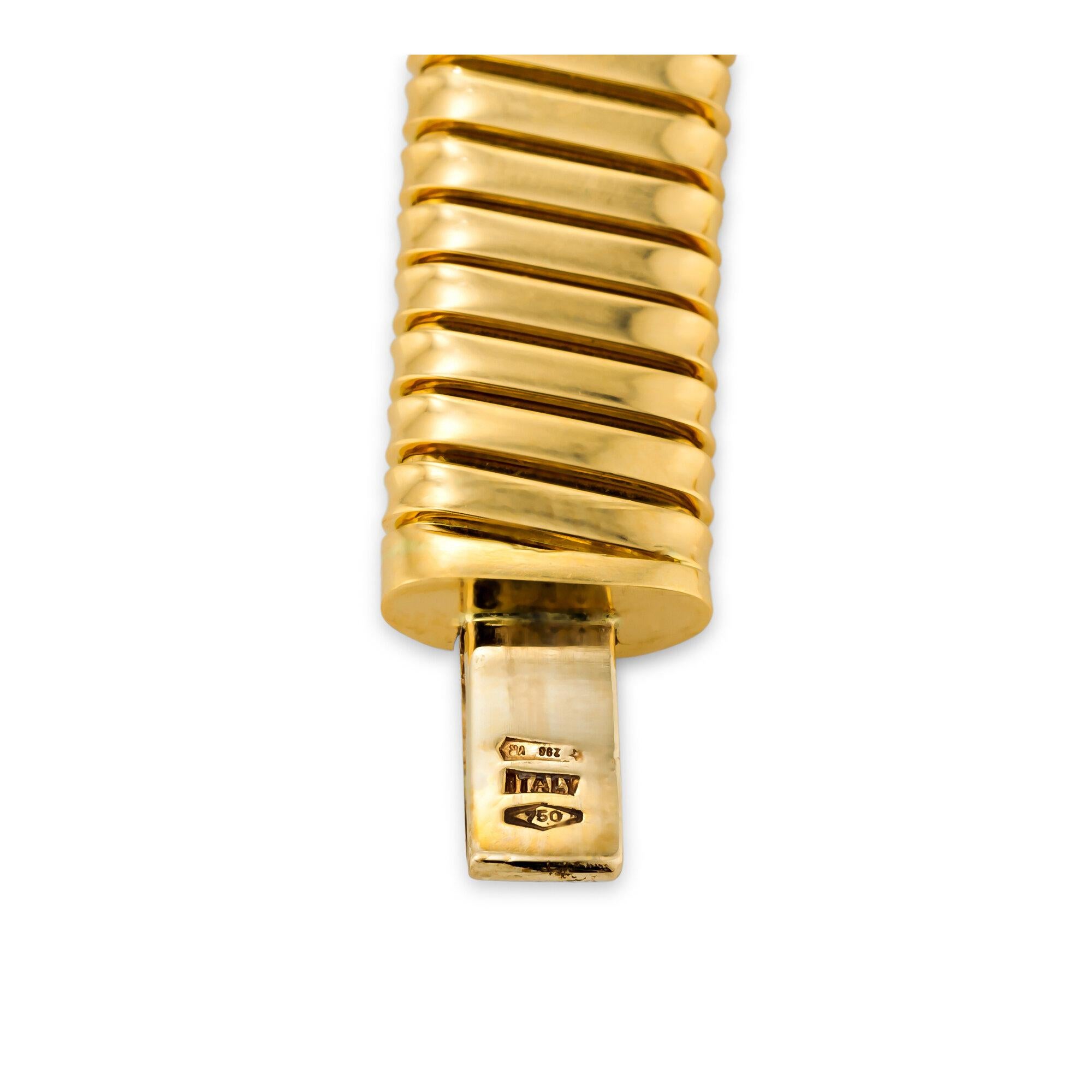 Contemporary Gold Tubogas Choker Necklace
