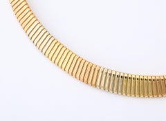 Vintage Turbogas Necklace Tricolor Gold