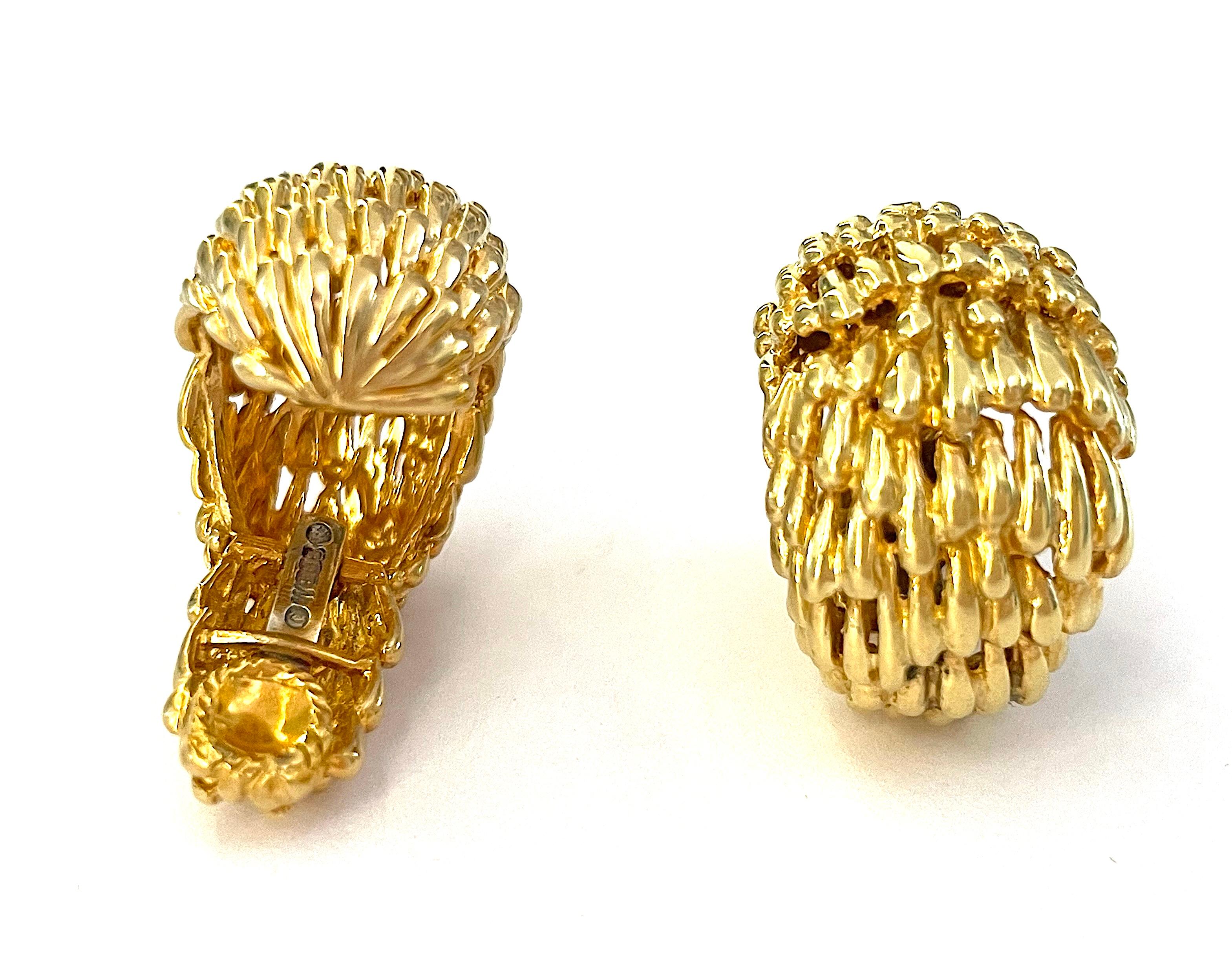 Gold-Türkis-Saphir und Topas Tropfen Ohr Clips von A. CLunn im Angebot 5