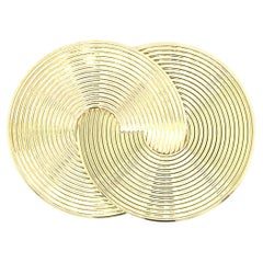 Vintage Gold Twin Circle Pin