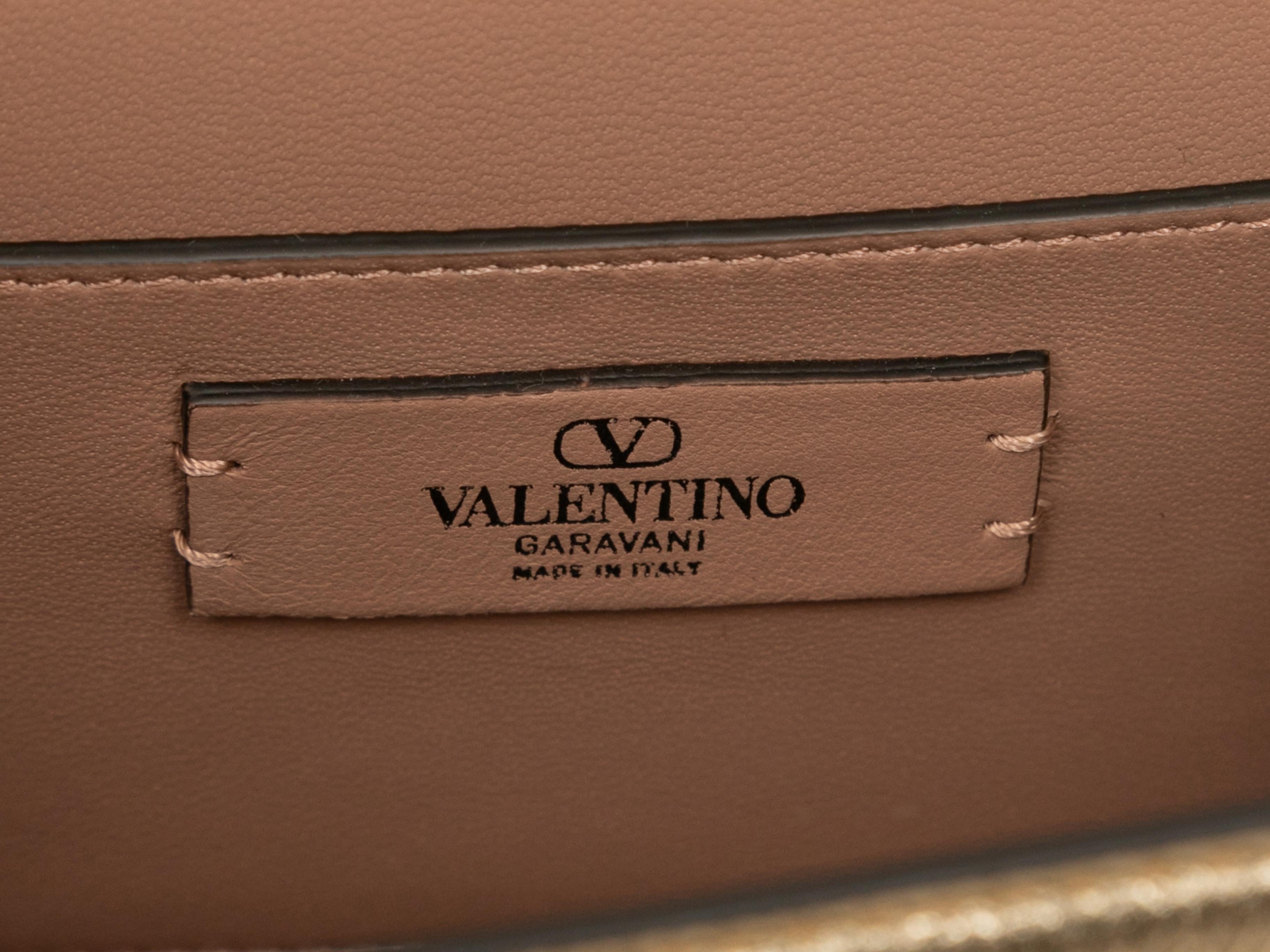 Gold Valentino Mini Vsling Crystal Logo Bag 3