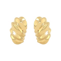 Gold Van Cleef 
Arpels Beveled Earrings