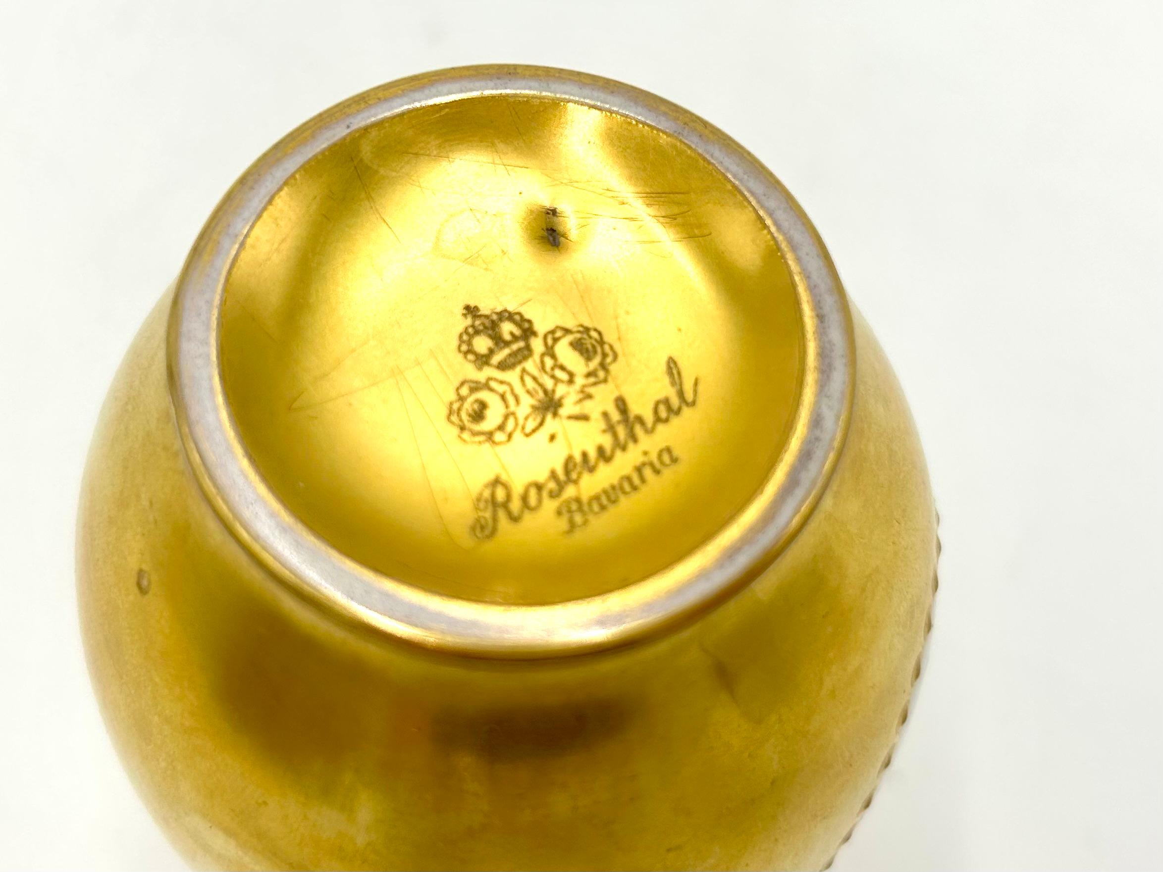 Gold Vase, Rosenthal, Germany, 1930 For Sale at 1stDibs