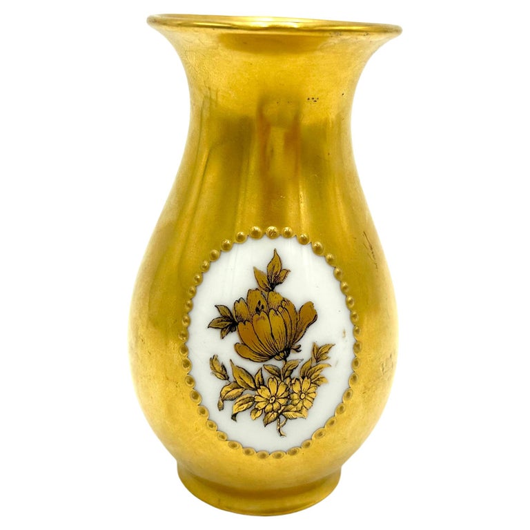 Gold vase, Rosenthal, Germany, 1930 For Sale at 1stDibs