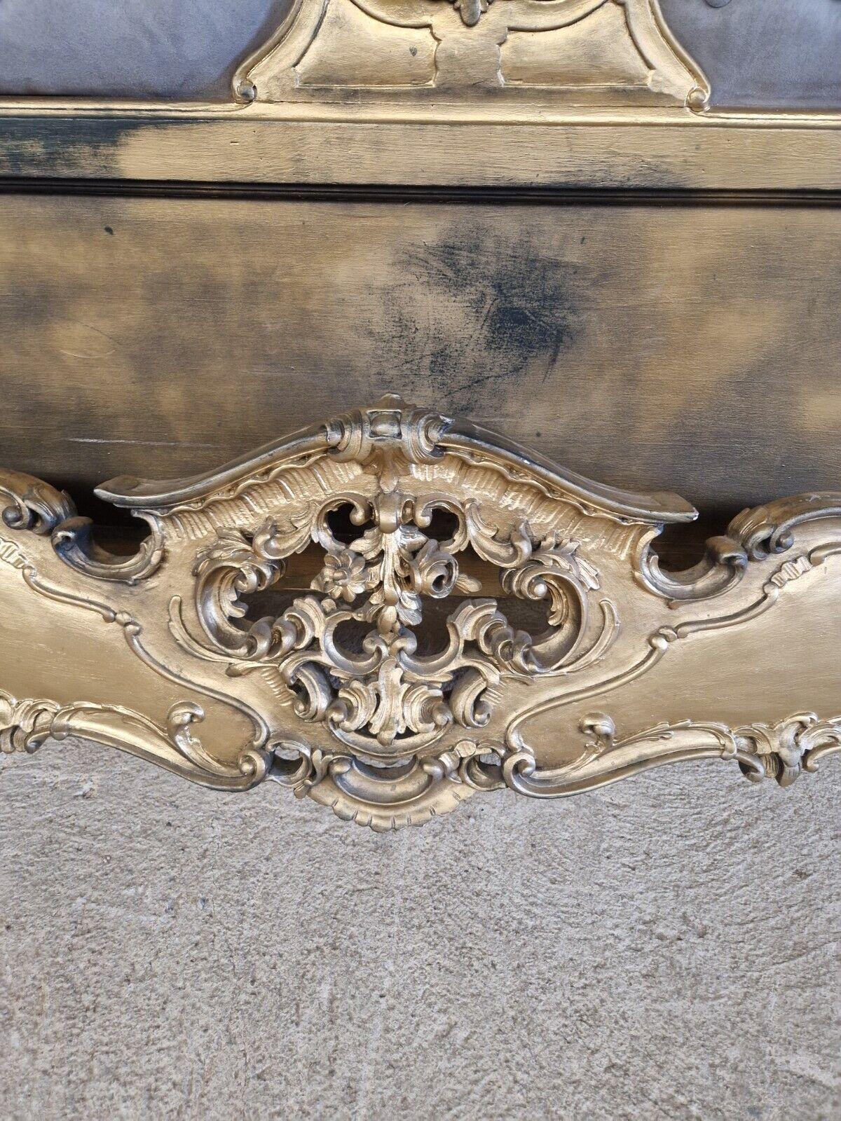 Baroque Gold Italian Venetian Bed & Bedside Cabinets