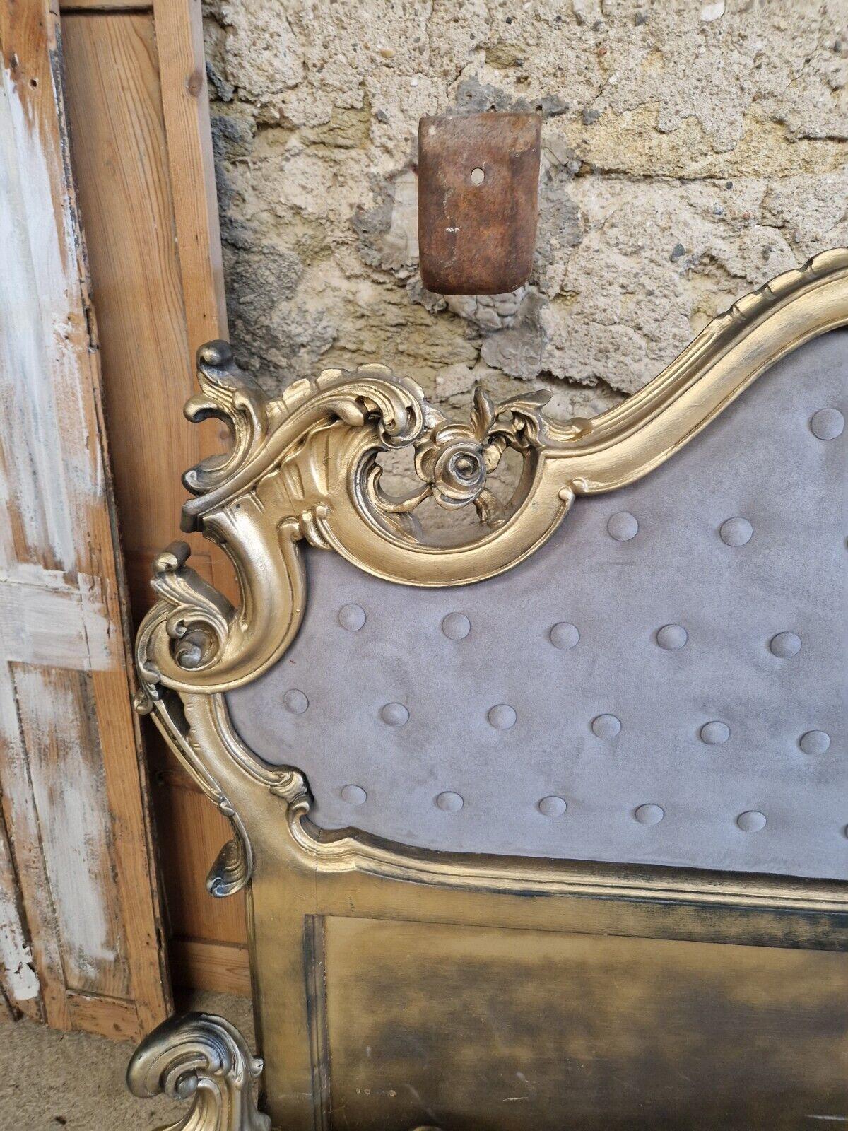 Gold Italian Venetian Bed & Bedside Cabinets 1
