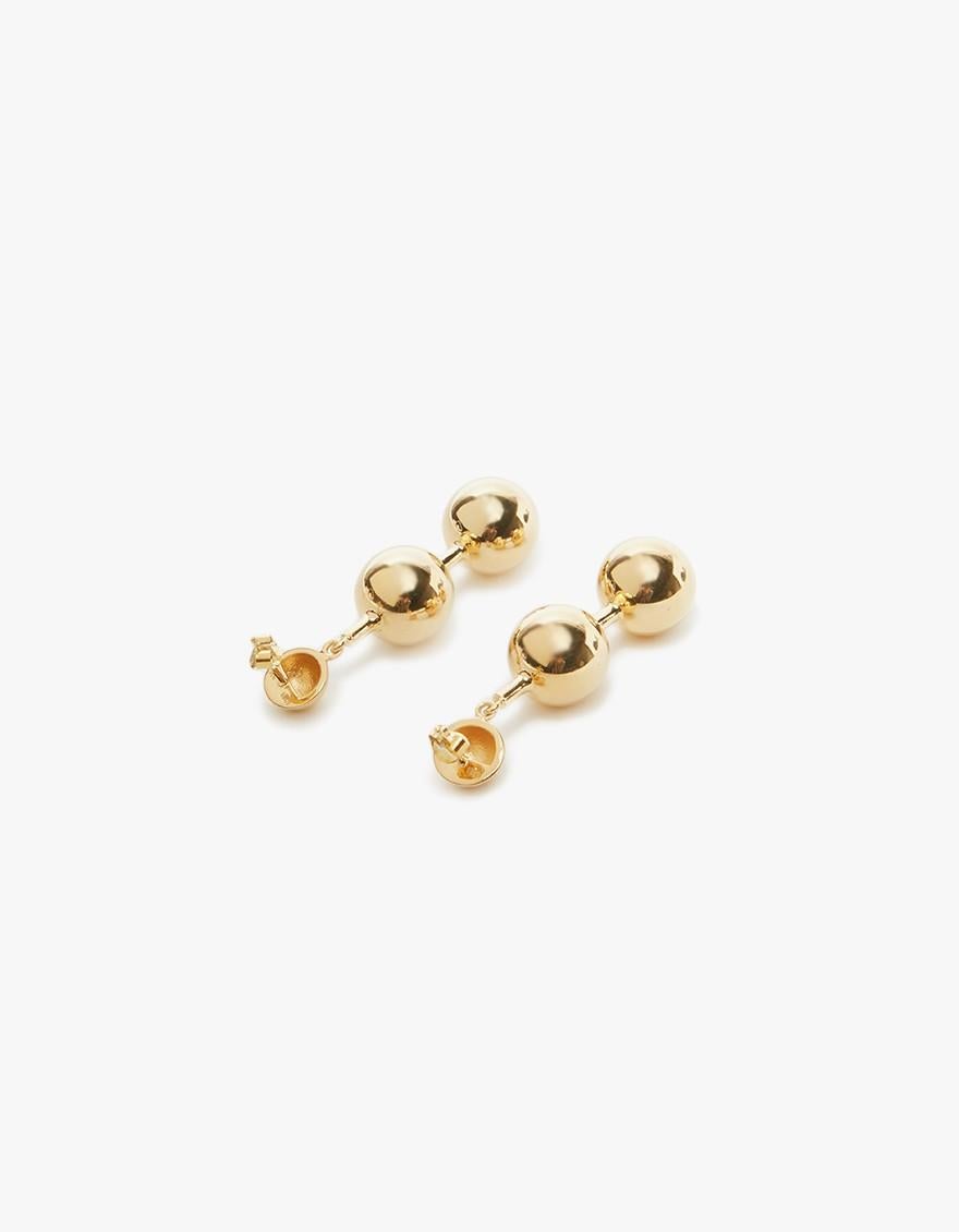 Women's AGMES 18k Gold Vermeil Circular Drop Earrings