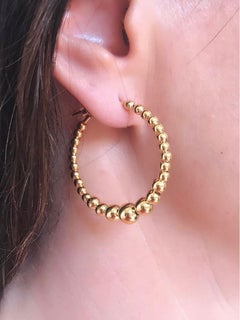 Gold Vermeil Classic Twist Hoop Earrings